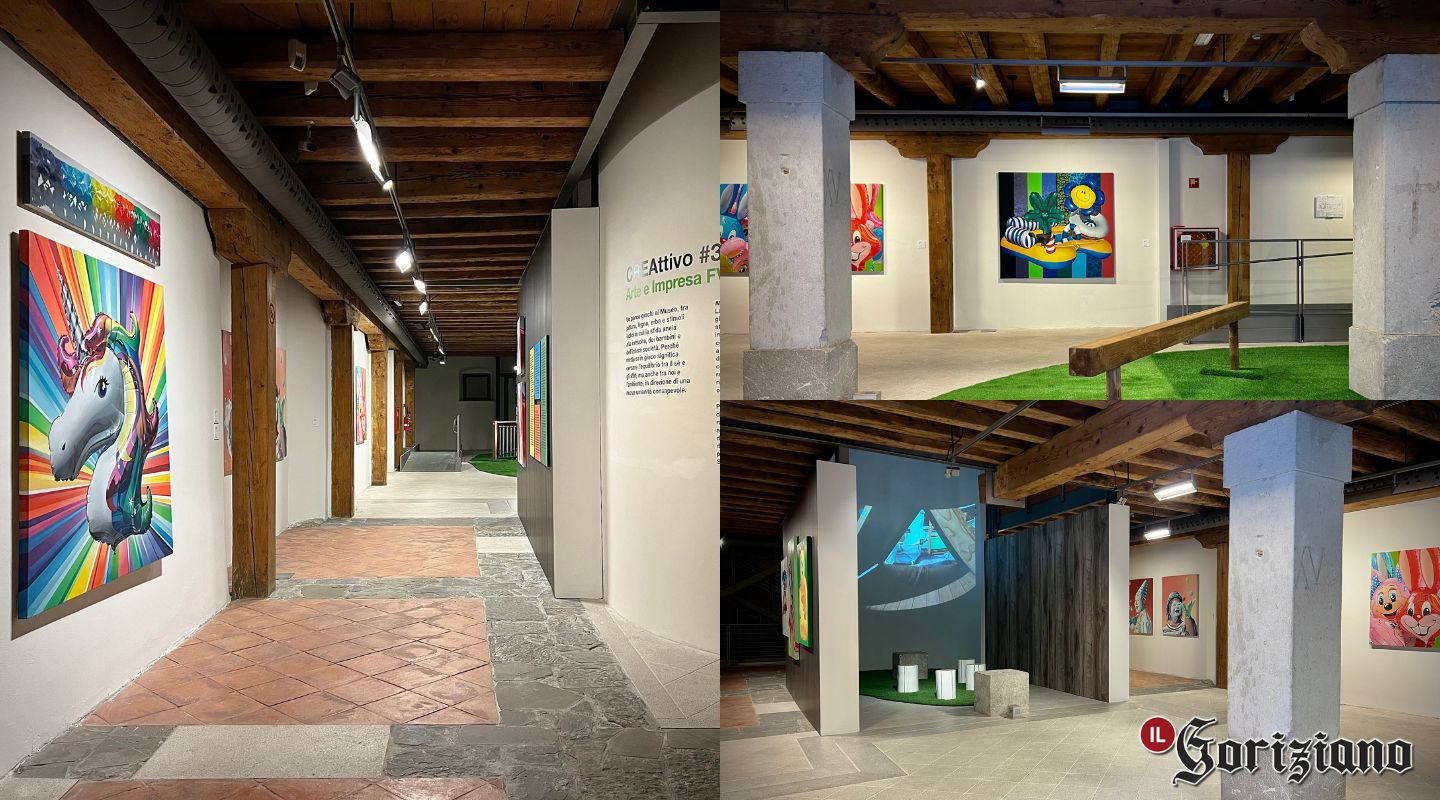 Arte e gioco al museo Santa Chiara, il mix di colori in mostra a Gorizia